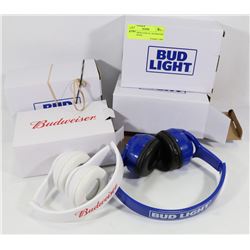 LOT OF 3 BUD LIGHT & 1 BUDWEISER PROMOTIONAL