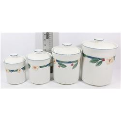 4PC SAVANNAH GROVE COLLECTION STONEWARE