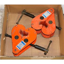 PAIR OF JET 2 TON BEAM CLAMPS