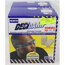 200 NEW PAIR OF EAR PLUGS