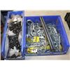 Image 1 : 2 BLUE TRAYS OF ASSORTED BOLTS, HARDWARE,