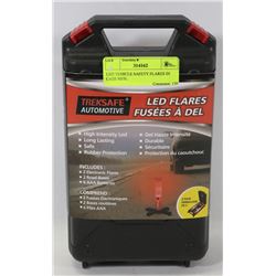 LED VEHICLE SAFETY FLARES IN CASE NEW.