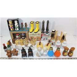 FLAT OF VINTAGE SALT & PEPPER