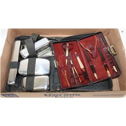 VINTAGE MENS TRAVEL EASE & MANICURE SET