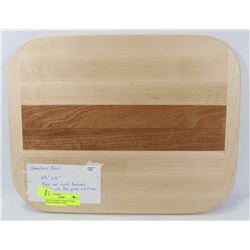 MAPLE & SAPELE CHARCUTERIE BOARD FINISHED WITH