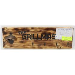 GRILLMASTER BBQ TOOL HOLDER WITH BOTTLE OPENER