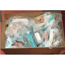 BOX OF DIAPERS SIZE 1