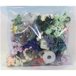 BAG OF CRAFT FLOWER BOUQUETS