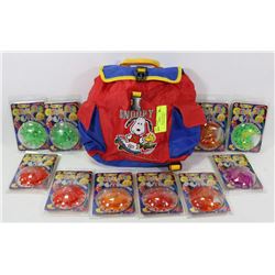 SNOOPY BAG FULL WITH 10 FLASHING CRYSTAL STAR