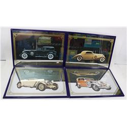 4 CLASSIC CAR MIRRORED PICTURES