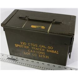 50 CAL TRACER ROUND AMMO BOX