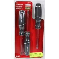HUSKY 3PC INSULATED SCREW DRIVER SET
