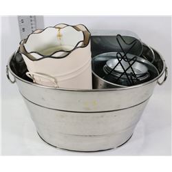 TIN WITH ASSORTED TINS INSIDE