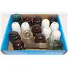 Image 1 : TRAY OF GLASS INSULATORS SOME ARE MAKED CPR