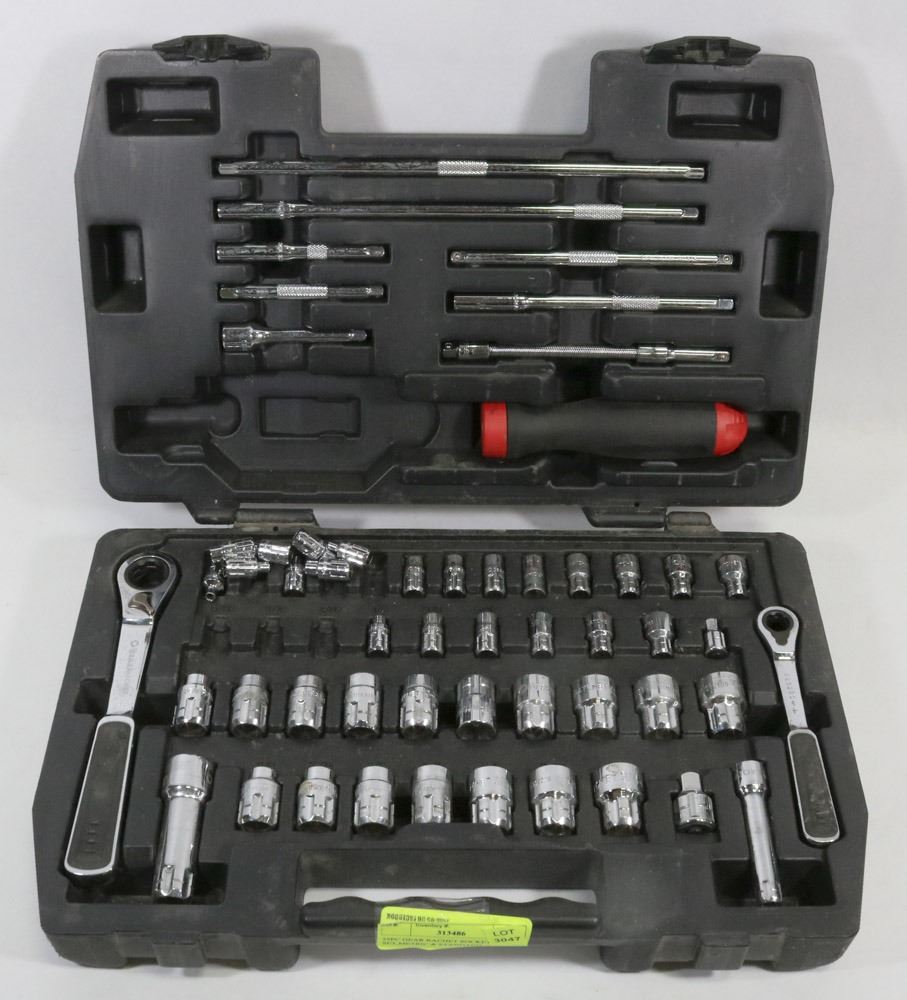 55PC GEAR RATCHET SOCKET SET,METRIC & STANDARD