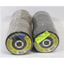 2 LOTS OF 20 -  4 1/2 INCH FLAP DISCS
