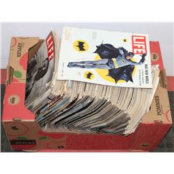 LARGE LOT OF OVER 80 VINTAGE LIFE MAGAZINES