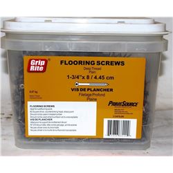 PAIL OF GRIP-RITE FLOORING SCREWS 1-3/4" X 8