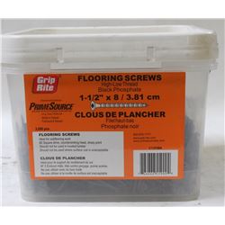 PAIL OF GRIP-RITE FLOORING SCREWS 1.5" X 8