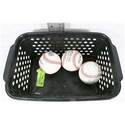 SET OF 3 PACIFIC COAST LEAGUE BASEBALLS
