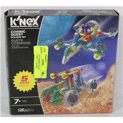 NEW K'NEX COSMIC QUEST BUILDING SET 7+ 126 PCS