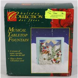 HOLIDAY COLLECTION MUSICAL TABLE TOP FOUNTAIN