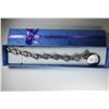 3)  SILVER TONE STAINLESS STEEL BRACELET