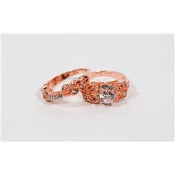INFINITE ROMANCE 2PC CZ ENGAGEMENT SET