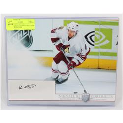 PHOENIX COYOTES KEITH BALLARD SIGNED SIGNATURE