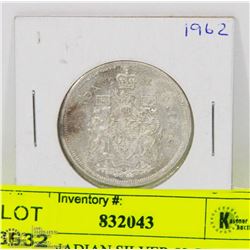 1962 CANADIAN SILVER 50 CENT PIECE