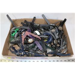 LARGE FLAT OF WATCHES