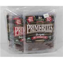 8 PACKS OF ASSORTED PRIME BITES DRY PEPPERONI