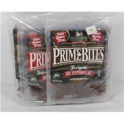 8 PACKS OF ASSORTED PRIME BITES DRY PEPPERONI