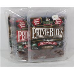 8 PACKS OF ASSORTED PRIME BITES DRY PEPPERONI