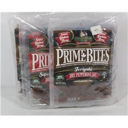 8 PACKS OF ASSORTED PRIME BITES DRY PEPPERONI