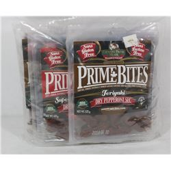 8 PACKS OF ASSORTED PRIME BITES DRY PEPPERONI