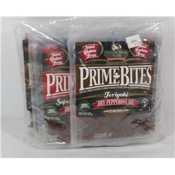8 PACKS OF ASSORTED PRIME BITES DRY PEPPERONI