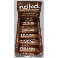 BOX OF NAKD COCOA DELIGHT BARS