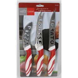 NEW 3PC SPECIALTY KNIFE SET