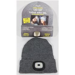 NEW ULTRA BRIGHT LED HEADLIGHT TOQUE (GREY)