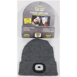 NEW ULTRA BRIGHT LED HEADLIGHT TOQUE (GREY)