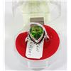 Image 1 : #89-GREEN PERIDOT GEMSTONE  RING