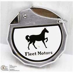 FLEET MOTORS PROMOTIONAL ADVERTISING LIGHTER.
