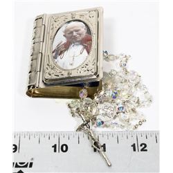 POPE MINI CASE WITH ROSARY