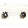 36) 14K YELLOW GOLD DIAMOND EARRINGS