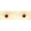 Image 1 : 49) 10K YELLOW GOLD RUBY EARRINGS