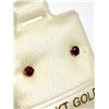 Image 2 : 49) 10K YELLOW GOLD RUBY EARRINGS