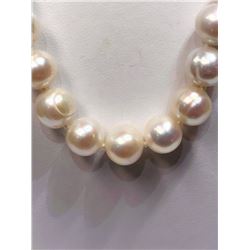 50) STERLING SILVER PEARL NECKLACE WITH CLASP