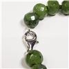 Image 4 : 6) STERLING SILVER NATURAL JADE NECKLACE