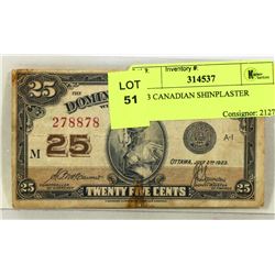 1923 CANADIAN SHINPLASTER